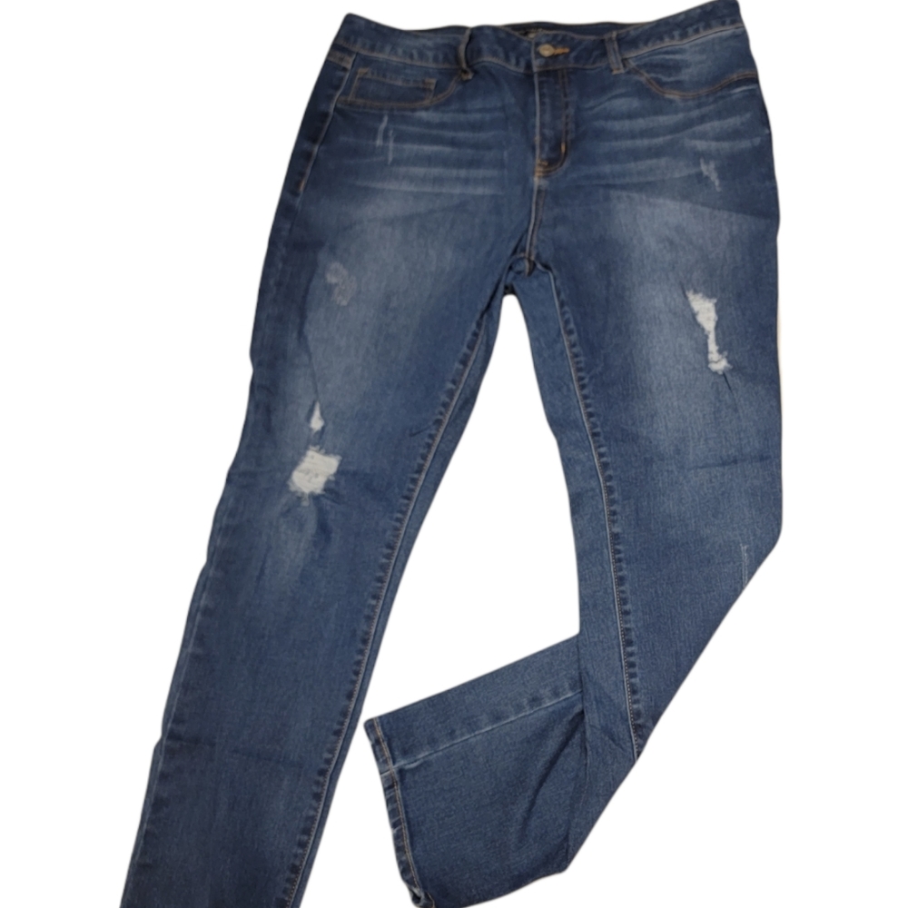 Distressed jeans